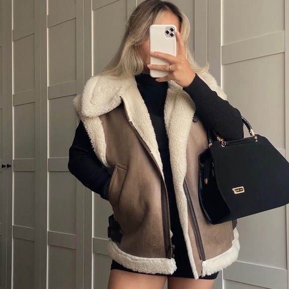 Zara ZW Collection Double Faced Vest - Picture 8 of 16